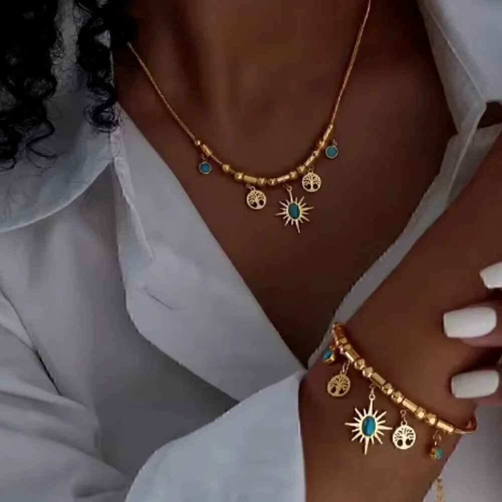NEW -‎ Bohemian Gold Necklace
